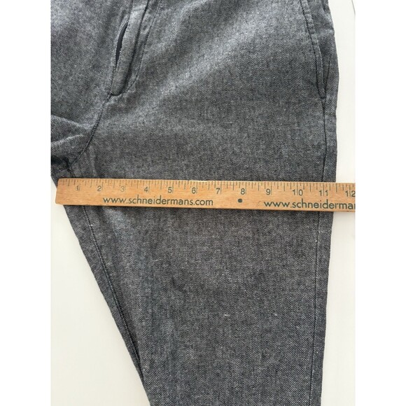 Banana Republic Linen Blend Pants 30x25 Preppy Navy Athletic Fit Short Tag 32x30 - Picture 10 of 16